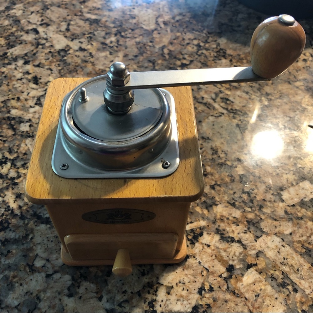 Zassenhaus Manual Coffee Grinder  Solid Wood Made in Germany